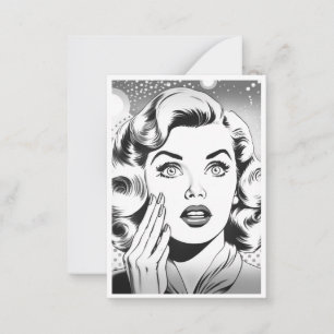retro popart themed/design card