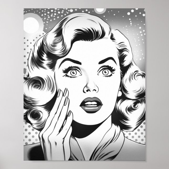 retro popart themed/design poster (Front)