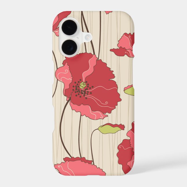 Retro Poppies Pattern (Back)