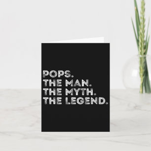 Retro Pops The Man The Myth The Legend Fathers Day Card