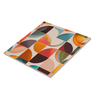 Retro Popular Abstract Squares Collection Ceramic Tile