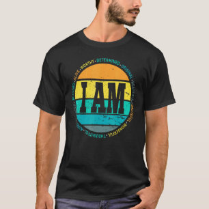 Retro Positive Affirmations Mental Health Awarenes T-Shirt