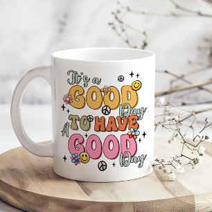 Retro Positivity "It's a Good Day" Coffee Mug