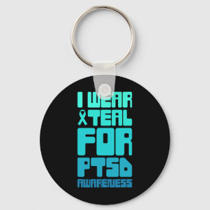 Retro Post Traumatic Stress Ptsd Awareness 1 Key Ring