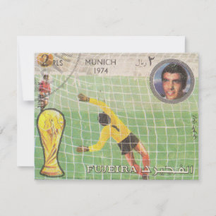 Retro postage stamp Munich Card