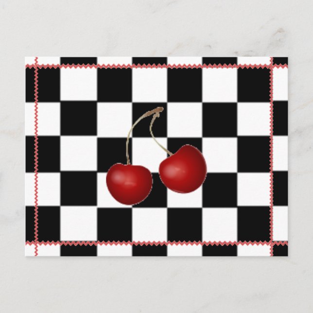 Retro Postcard ~ Cherry Summertime (Front)