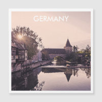 Retro postcard of Nuremberg, Germany
