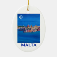 RETRO POSTER Malta Valetta City of KnightsII