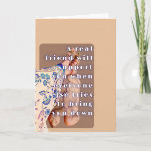 Retro poster REAL FRIENDSHIP Lady and her Tortoise Card