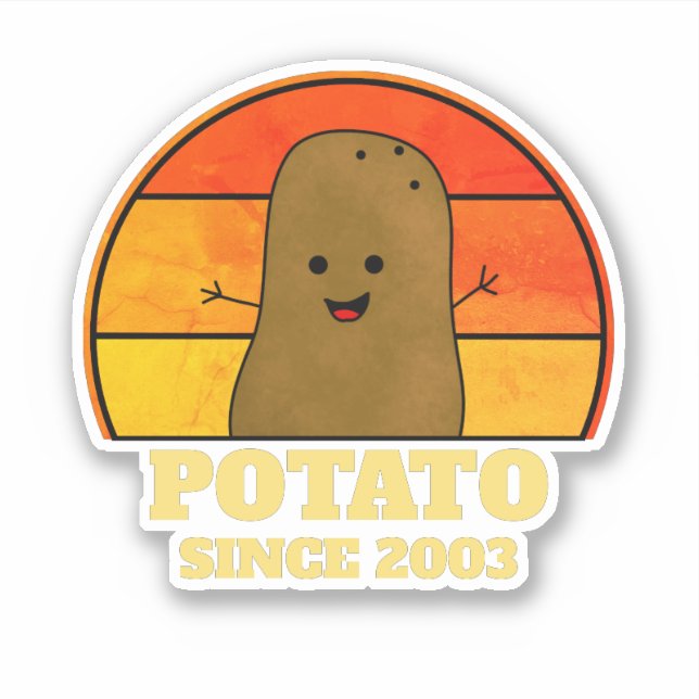 Retro Potato Birthday Year  (Front)