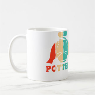 Retro Pottery Hobby Pottery Pro Wheel Lover Potter Coffee Mug