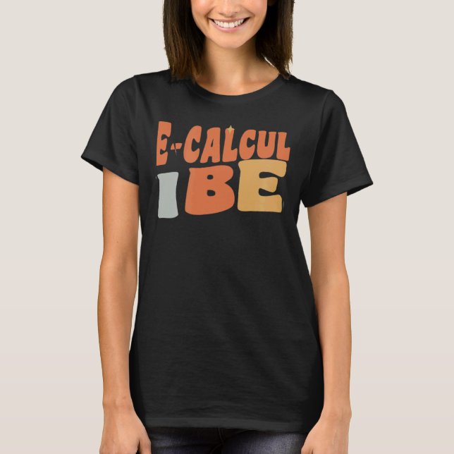 Retro Pre calculus Vibes Teacher Women Kids T-Shirt (Front)