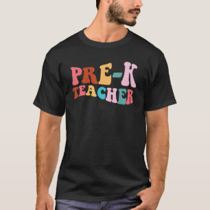 Retro Pre K Teacher Team Pre K Teacher Back To Sch T-Shirt
