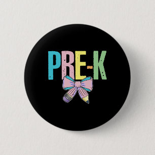 Retro Pre-k Vibes Teacher Student 1st Day Ck To Sc 6 Cm Round Badge