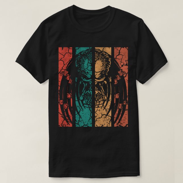 Retro Predator Face  T-Shirt (Design Front)