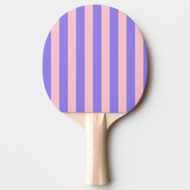 Retro Preppy Sportswear Stripes - Purple Pink Ping Pong Paddle (Front)