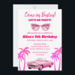 Retro Pretty Pink Malibu Stars Birthday Party Invitation<br><div class="desc">Introducing the Doll Birthday Invitation! Make your little one's birthday party extra special with these charming and whimsical invitations. Featuring a delightful doll design, these invitations will set the perfect tone for a fun-filled celebration. The The vibrant colours and playful illustrations will capture the hearts of your guests and ignite...</div>