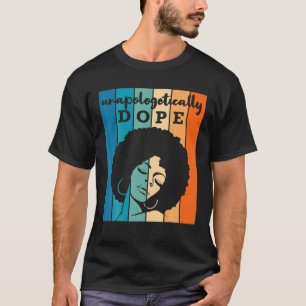 Retro Pride Afro African American Words Christmas T-Shirt