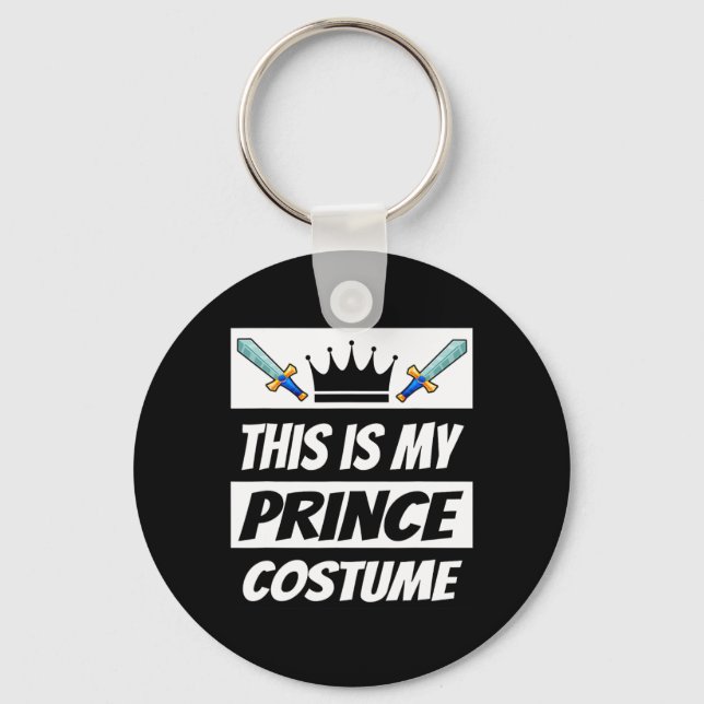 Retro Prince Costume Fun Halloween Costume Men Kid Key Ring (Front)