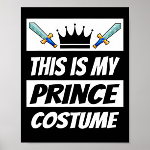 Retro Prince Costume Fun Halloween Costume Men Kid Poster