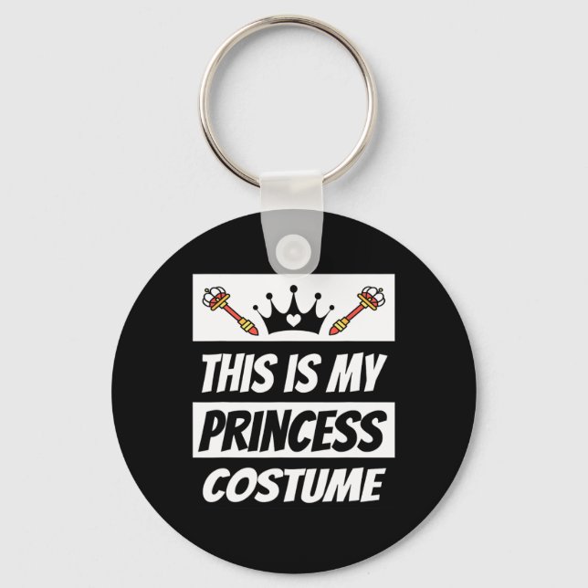 Retro Princess Costume  Halloween Costume  Key Ring (Front)