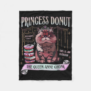 Retro Princess Donut Dungeon Crawler Carl Book Lov Fleece Blanket