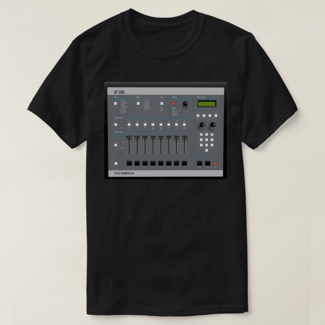 Retro Production Equipment Emu SP1200  T-Shirt (Design Front)