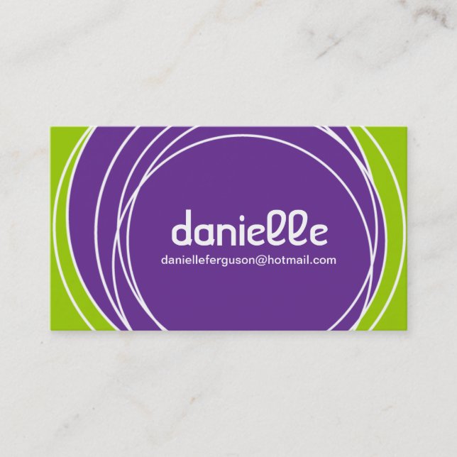 Retro Profile Card - Business Card (Front)