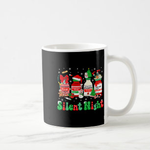 Retro Profol Silent Night Icu Nurses Funny Merry C Coffee Mug