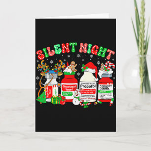 Retro Propofol Silent Night Er Ed Rn Icu Nurses Ch Card