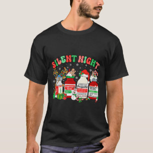 Retro Propofol Silent Night Er Ed Rn Icu Nurses Ch T-Shirt