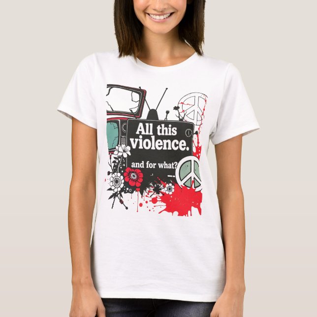 Retro Protest Statement Shirt – Vintage Style Poli (Front)