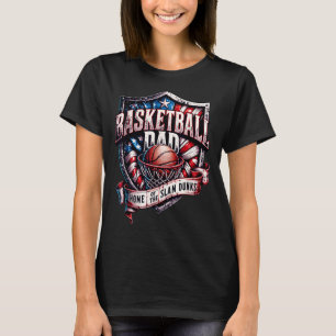 Retro Proud Basketball Dad - Home of the Slam T-Shirt