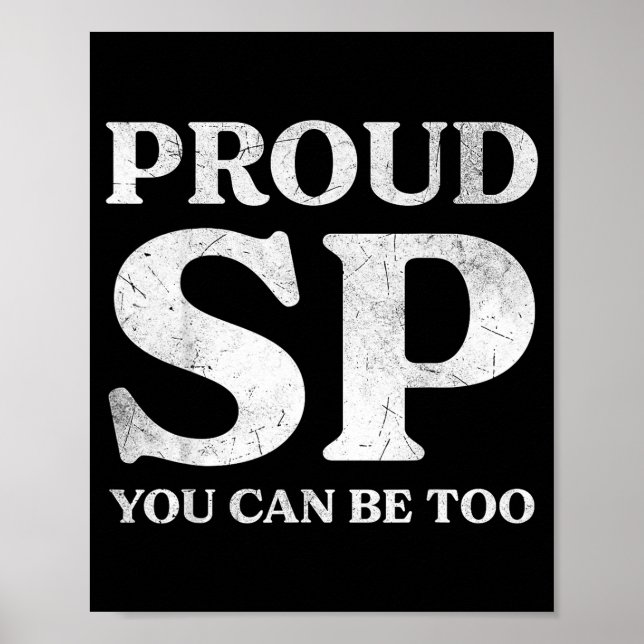 Retro Proud Sp Anti Scientology Funny Quote Idea  Poster (Front)