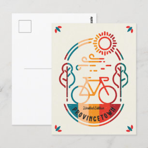 Retro Provincetown Bike Trail  Postcard