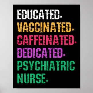 Retro Psych Nurse Psychiatric Nursing Mental Healt Poster