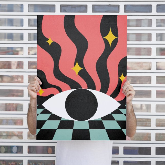 Retro Psychedelic Gaze Poster (Creator Uploaded)