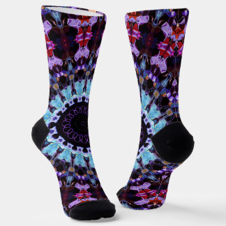 Retro Psychedelic Mandala Hippie Boho Tie Dye Socks