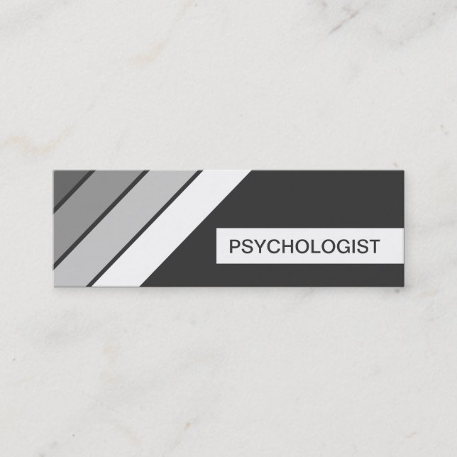 retro PSYCHOLOGIST Mini Business Card (Front)
