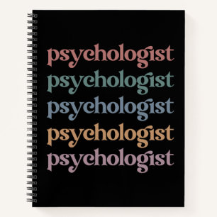 Retro Psychologist Psychology Student Graduation Notebook