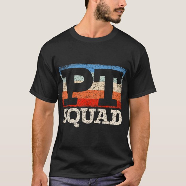 Retro PT Squad Physiotherapy Physical Therapy T-Shirt (Front)