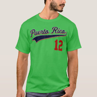 Retro Puerto Rico Beisbol  Jersey Boricua Baseball T-Shirt