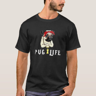 Retro Pug Classic Arts Life Cute Dog Love Animal F T-Shirt