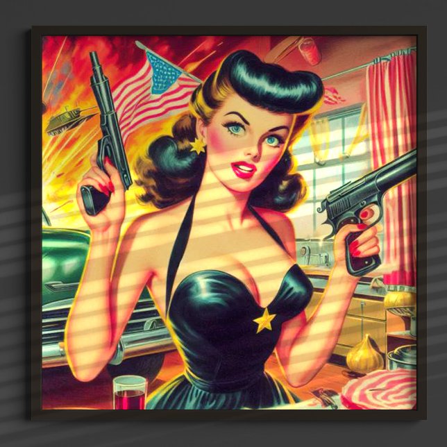 Retro Pulp Girl Poster (Creator Uploaded)