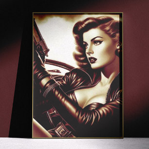 Retro Pulp Woman Poster