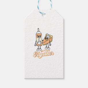 Retro Pumpkin Pie Better Together Vintage Style Gift Tags