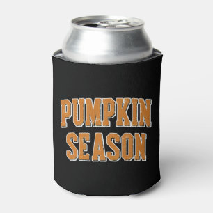 Retro Pumpkin Season Cute Fall Gift Halloween Can Cooler