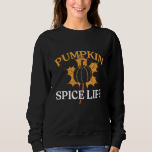 Retro Pumpkin Spice Life Fall Autumn Family Thanks Sweatshirt