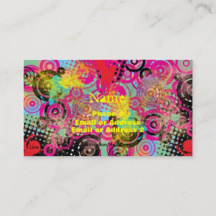 Retro Punk Mod Stylist Tattoo Artist Card