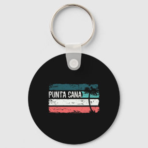 Retro Punta Cana Distressed Key Ring